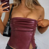 Siren Gaze Women Leather Top Fashionabl