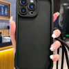 Minimalist Thickened Anti-Drop Black Phone Case